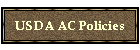 USDA AC Policies